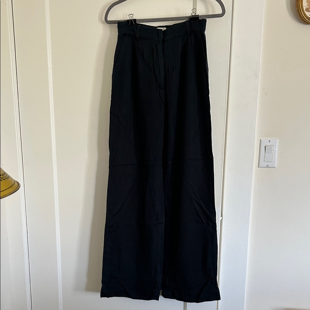 Abercrombie & Fitch Women's Midnight Wide Leg Trousers